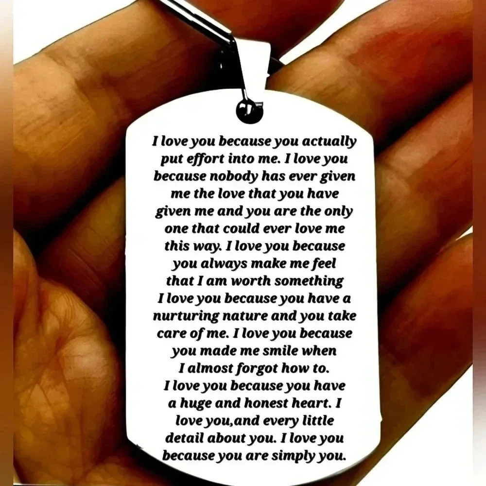 I love you Because ... love quote hot Keychain